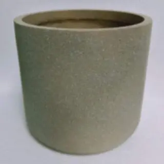 Cylindrical Brown Ceramic Flower Tree Pot, Gardening Pot