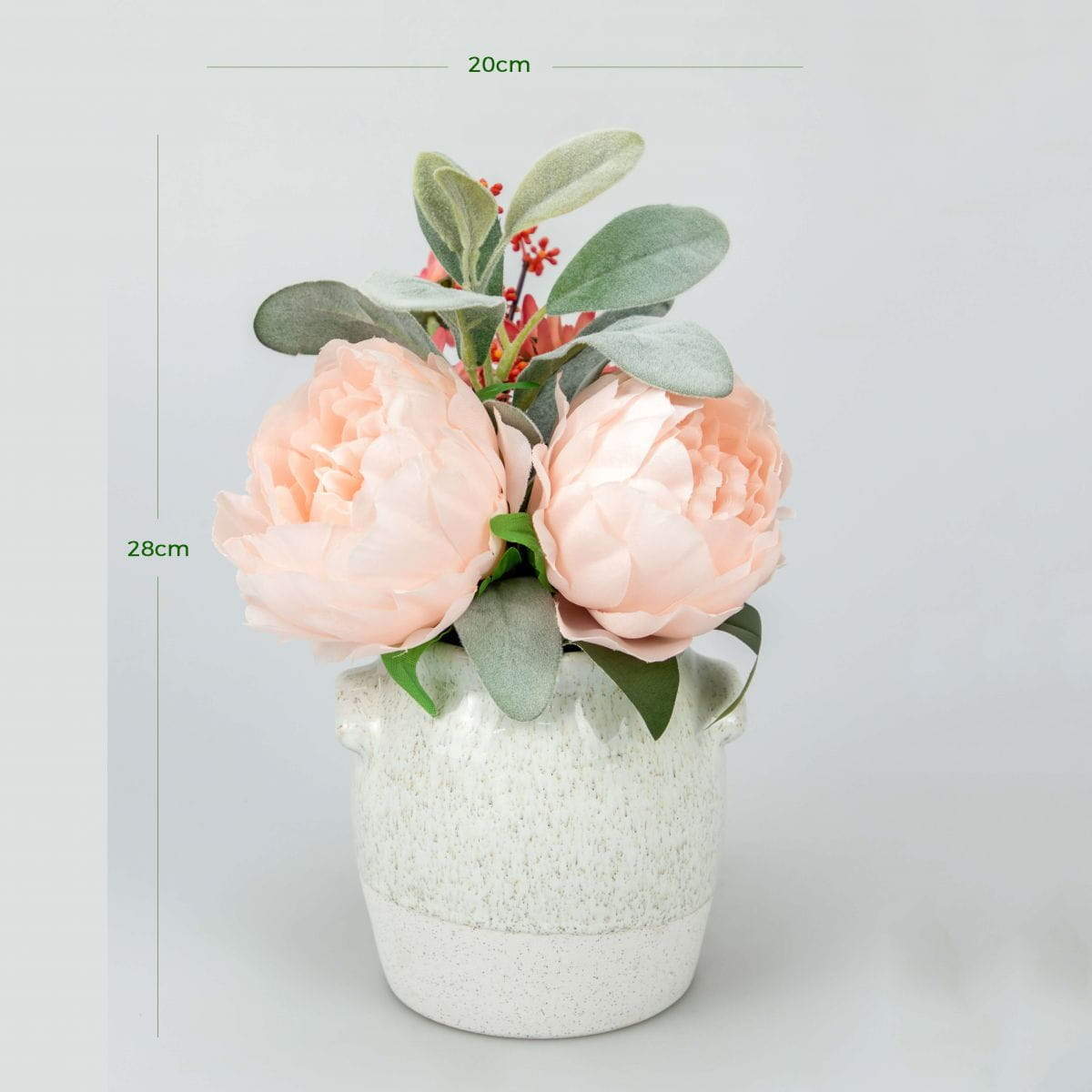 Pink Peony Dahlia Centerpiece in Pot Pink Peony Dahlia Centerpiece in Pot