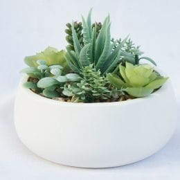 Faux Green Succulent Plant 15CM