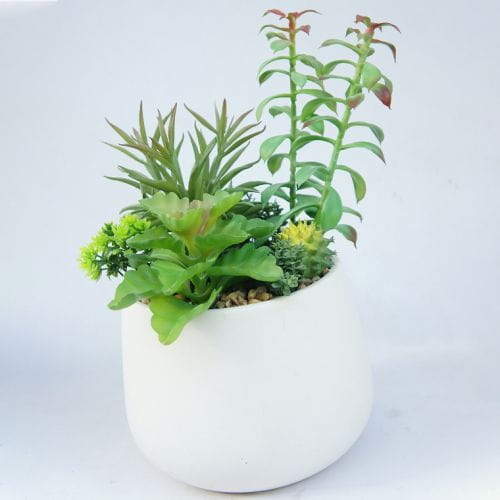 Manmade Fashion Potted Succulent Arrangement, 30CM