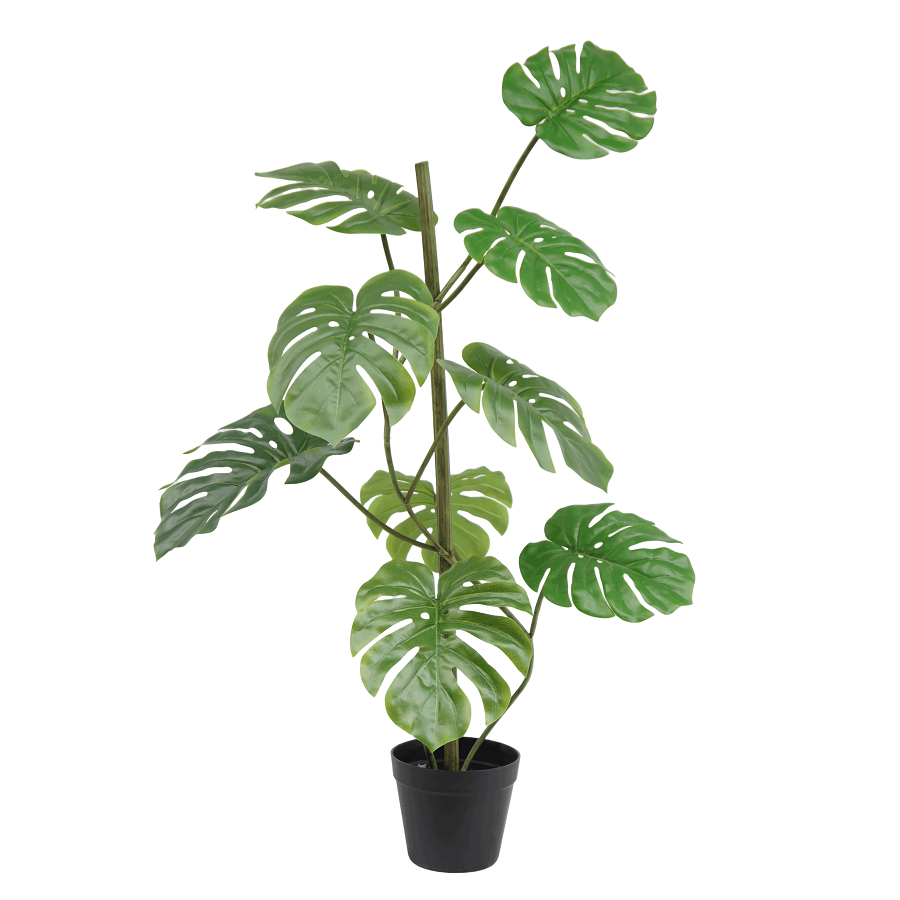Faux Potted Monstera Plant, 90CM