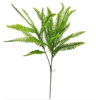 Single Branch 27 Leaves Artificial Boston Fern 80cm