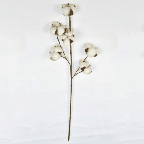 100% Pure Cotton Flower, 60 CM, 6 Head