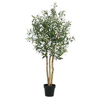 Wholesale High‑Quality Artificial Olive Tree with Fruits (Real Trunk) – Lifelike Decorative Faux Plant