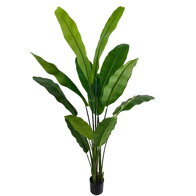 Artificial 13-Leaf Rubber Traveler’s Palm Plant, 210cm