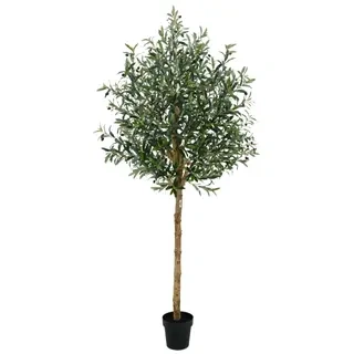 Wholesale High‑Quality Artificial Olive Tree with Fruits (Real Trunk) – Lifelike Decorative Faux Plant