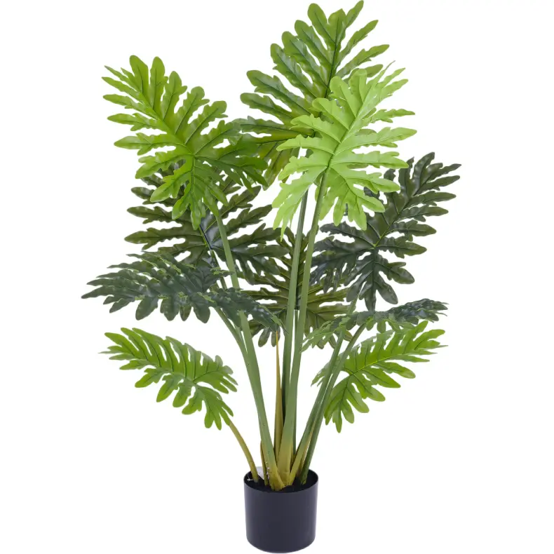 Wholesale Artificial Philodendron Selloum Bush in Pot, 120CM