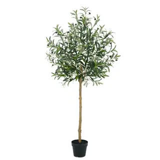 Wholesale High‑Quality Artificial Olive Tree with Fruits (Real Trunk) – Lifelike Decorative Faux Plant