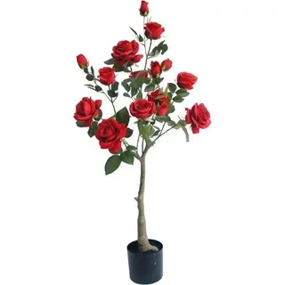 Artificial Rose Tree with Flowers – Elegant Faux Tree for Wholesale Decor Projects