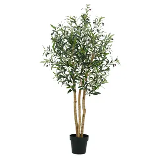 Wholesale High‑Quality Artificial Olive Tree with Fruits (Real Trunk) – Lifelike Decorative Faux Plant