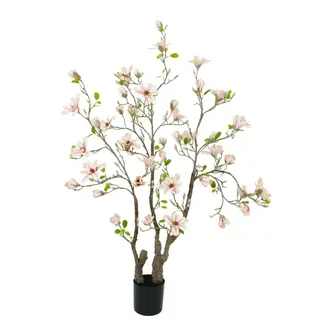 Artificial Magnolia Tree (KD, Real Trunk) – Faux Flower Tree for Bulk Projects