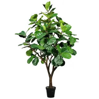 240cm Artificial Fiddle Leaf Fig Tree – Tall Faux Indoor Greenery