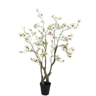 Artificial Magnolia Tree (KD, Real Trunk) – Faux Flower Tree for Bulk Projects