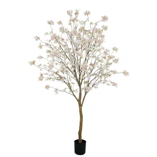 Artificial White Golden Trumpet Tree (KD) –  180cm & 220cm Faux Greenery for Commercial Projects