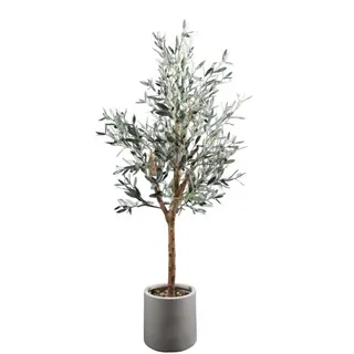 Artificial Real Trunk Olive Tree with Fruits – 160cm Lifelike Faux Trees Wholesale for Commercial Décor