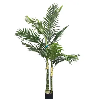 Artificial Fland Golden Palm Tree (KD) – 150cm & 180cm Faux Tropical Palm for Commercial Interiors
