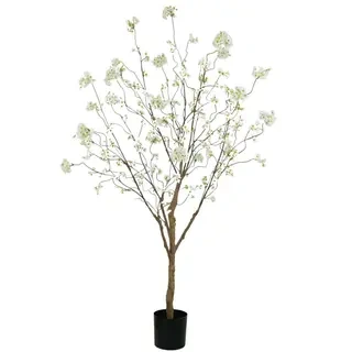 Artificial White Golden Trumpet Tree (KD) –  180cm & 220cm Faux Greenery for Commercial Projects