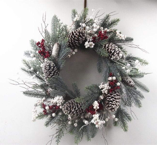 Winter Wreath Pine Cones Berries Decoration Wreath Winter Wreath Pine Cones Berries Decoration Wreath