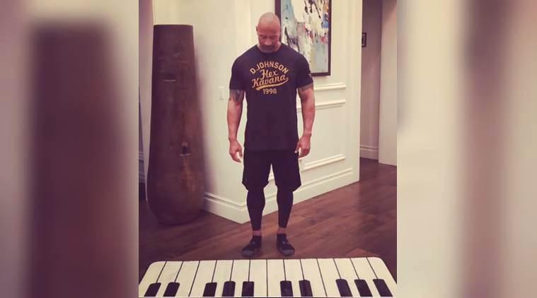 Dwayne 'The Rock' Johnson Favors the Giant Piano Mat SLW988