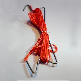 M Type Tomato Hooks, 220mm, Hot Galvanized, 10M PP Raffia Twine