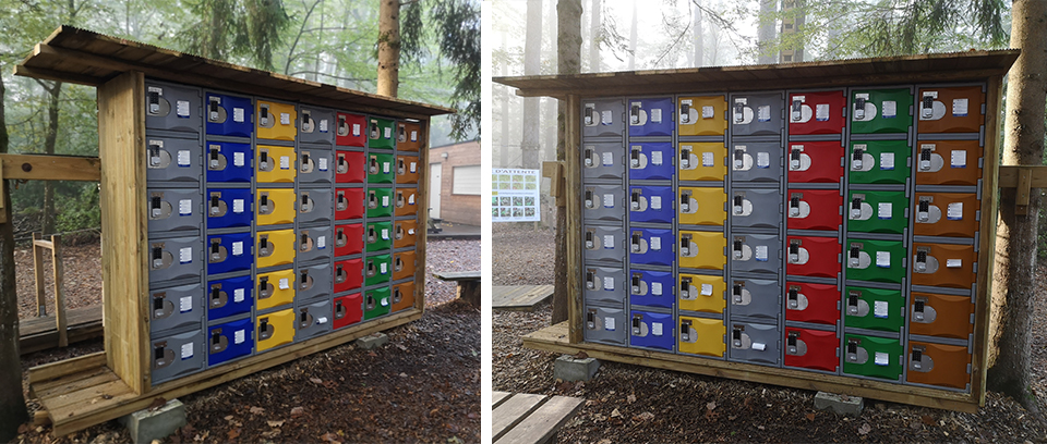 T-H385XXL/6 HDPE plastic locker used as outdoor rent lockers Heavy duty plastic locker