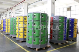 Circular Heavy Duty Plastic Lockers Export to Europe