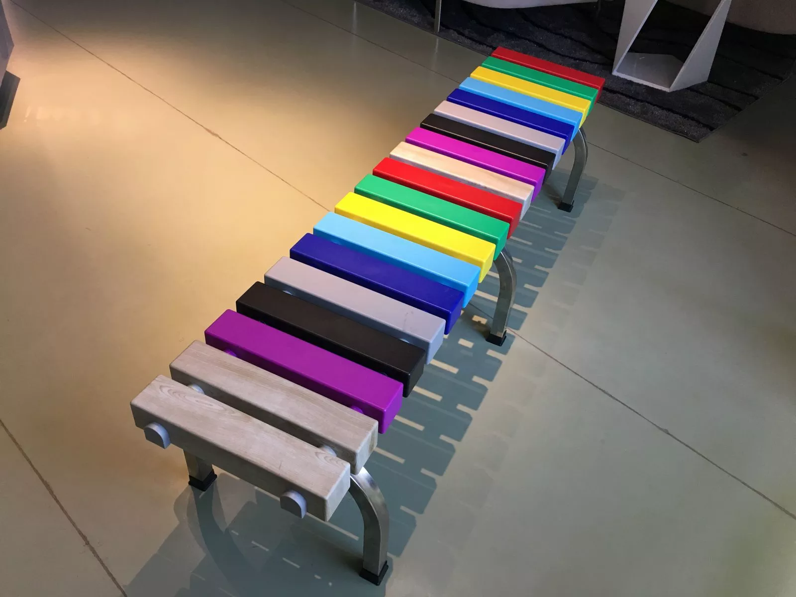 ABS Plastic Bench with Stainless Steel