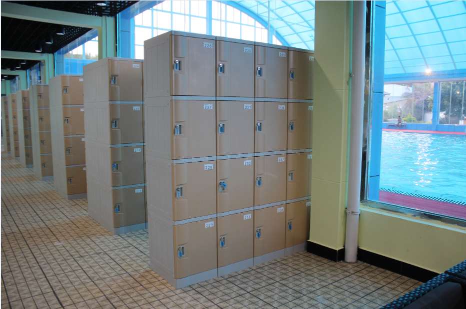 the gym lockers