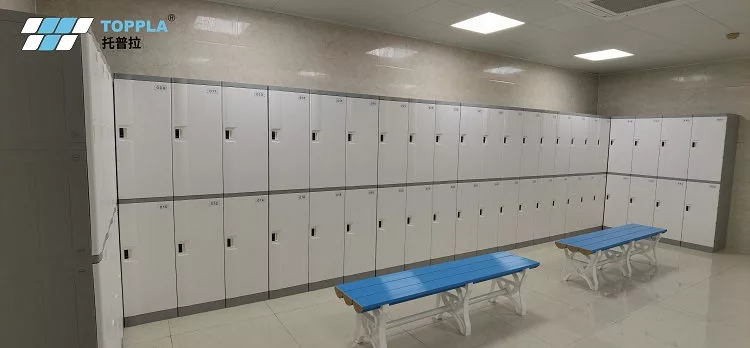 TOPPLA  ABS Plastic Lockers with White Door Colors