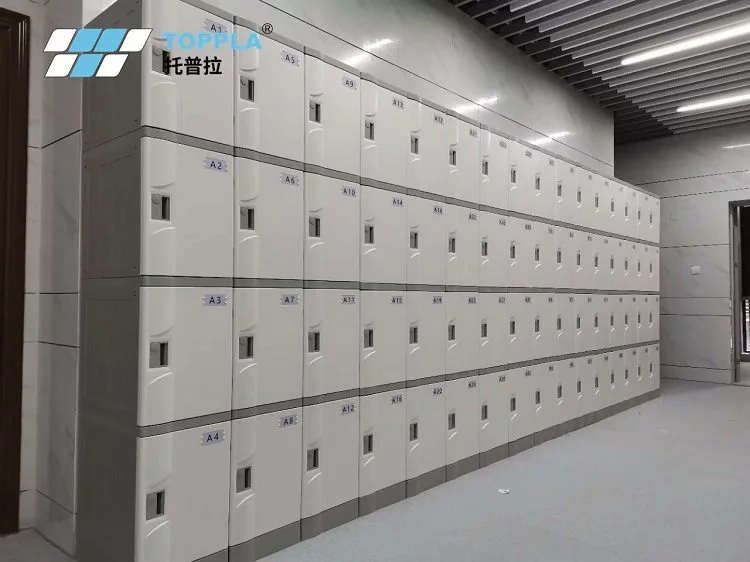TOPPLA  ABS Plastic Lockers with White Door Colors