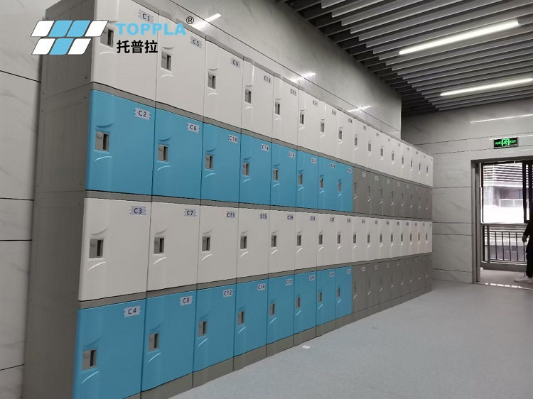 TOPPLA  ABS Plastic Lockers with White Door Colors