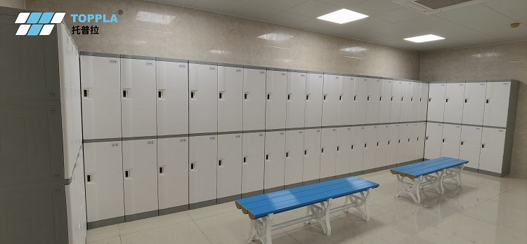 TOPPLA  ABS Plastic Lockers with White Door Colors