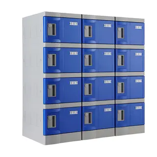 Navy Blue T-280E Plastic Mini Lockers