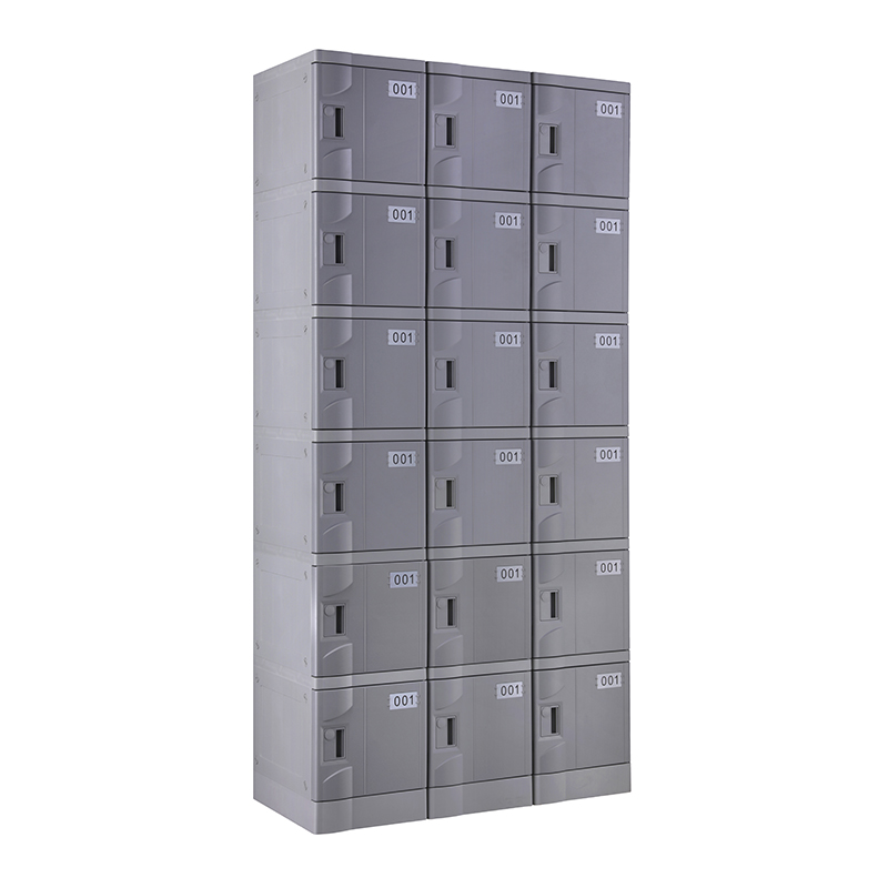 ABS Plastic Locker T-320E-42: Six Tier Cabinet for Gyms and Schools