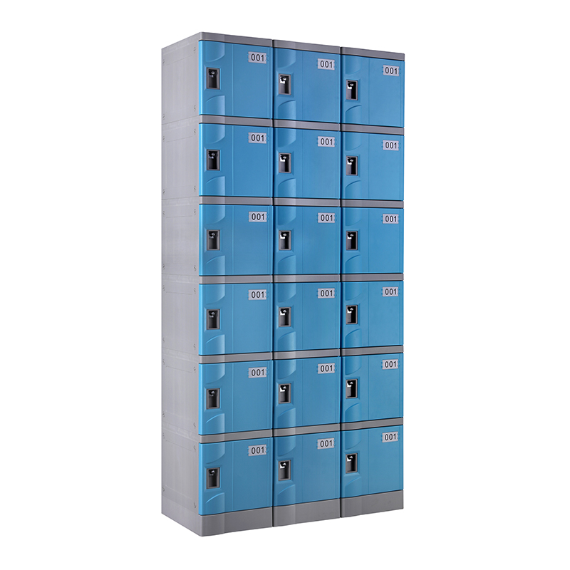 ABS Plastic Locker T-320E-42: Six Tier Cabinet for Gyms and Schools