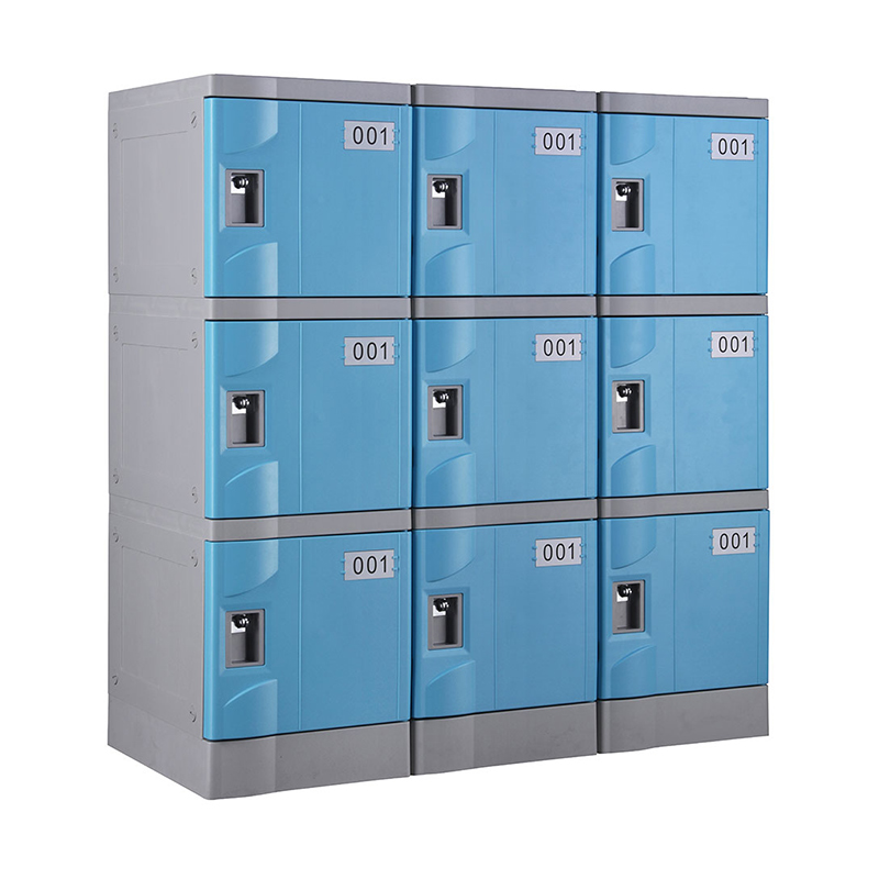 Light Blue T-320E-42 Six Tiers Plastic Lockers