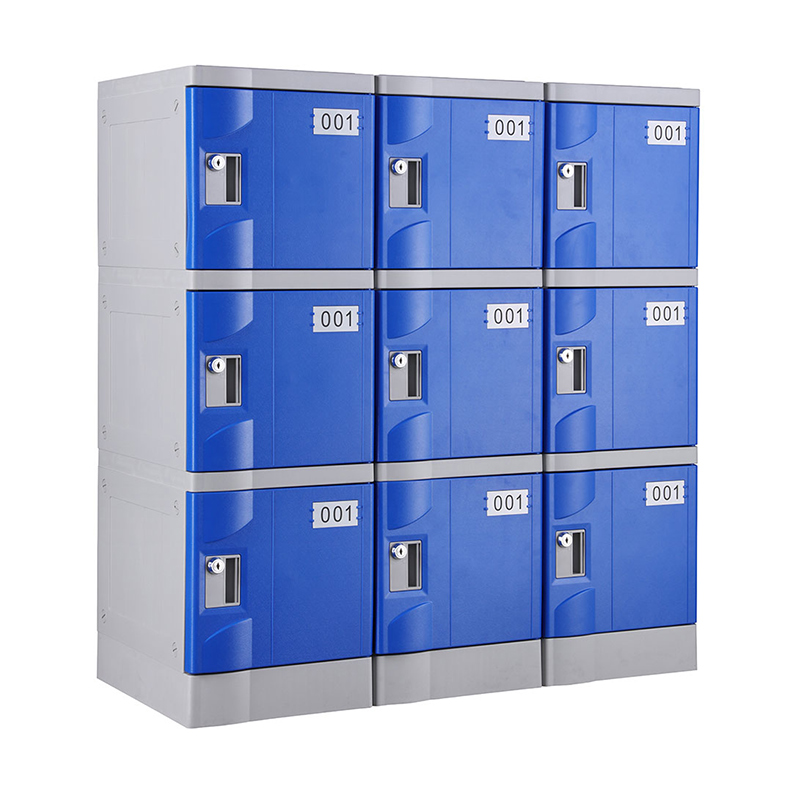 Navy Blue T-320E-42 Six Tiers Plastic Lockers