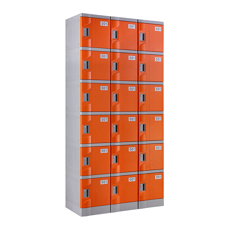 ABS Plastic Locker T-320E-42: Six Tier Cabinet for Gyms and Schools