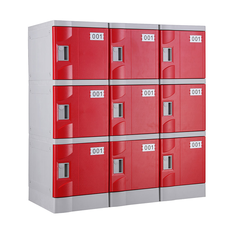 Red T-320E-42 Six Tiers Plastic Lockers