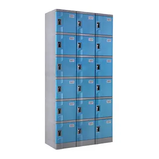 ABS Plastic Locker T-320E-42: Six Tier Cabinet for Gyms and Schools