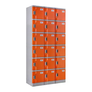ABS Plastic Locker T-320E-42: Six Tier Cabinet for Gyms and Schools