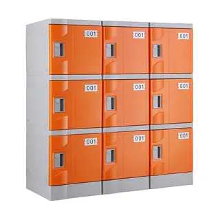 Orange T-320E-42 Six Tiers Plastic Lockers
