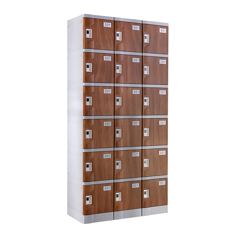 ABS Plastic Locker T-320E-42: Six Tier Cabinet for Gyms and Schools