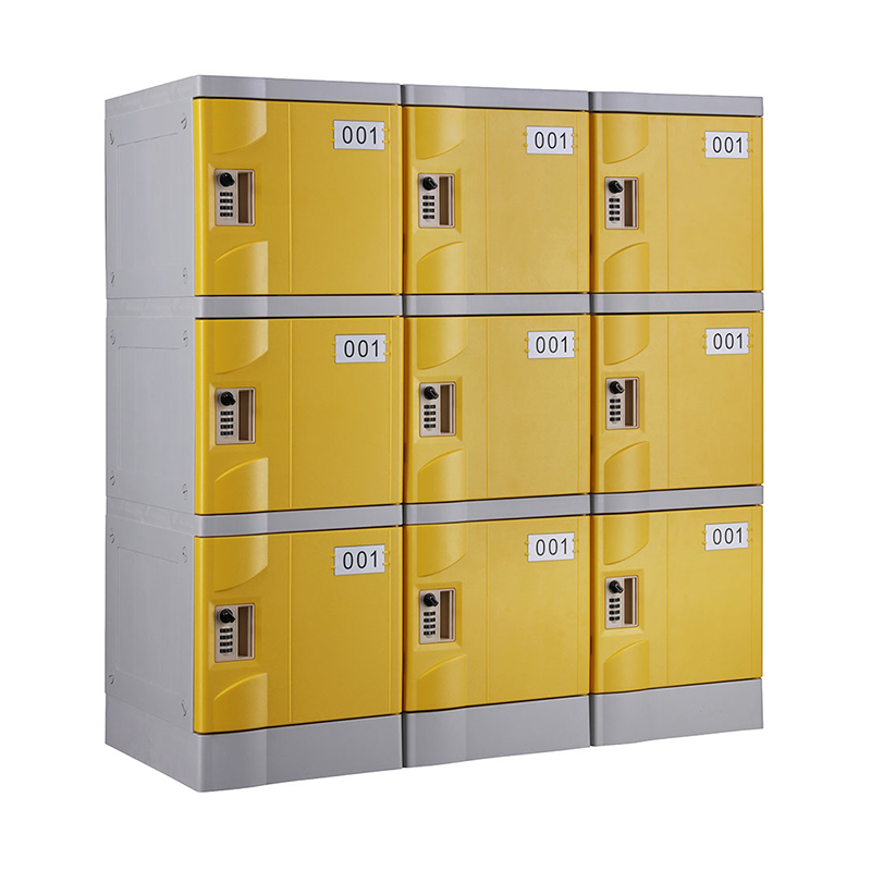 Yellow T-320E-42 Six Tiers Plastic Lockers