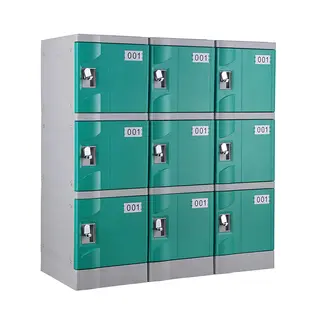 Green T-320E-50 Plastic Locker for Stadium