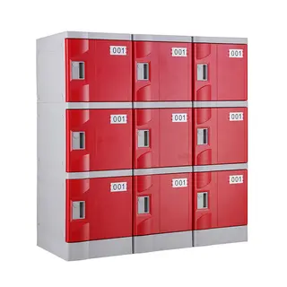 Red T-320E-50 Plastic Locker for Stadium
