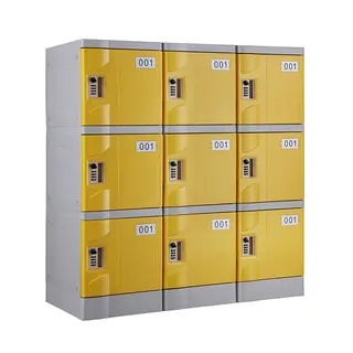 Yellow T-320E-50 Plastic Locker for Stadium