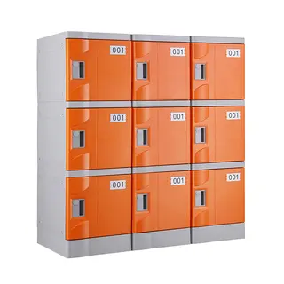 Orange T-320E-50 Plastic Locker for Stadium
