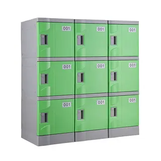 Light Green T-320E-50 Plastic Locker for Stadium
