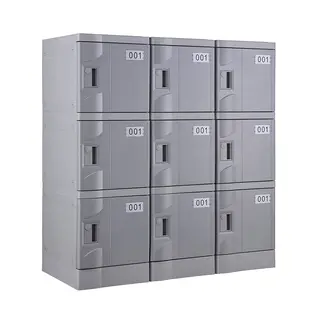 Gray T-320E-50 Plastic Locker for Stadium